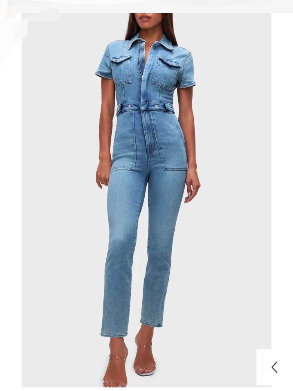 Good American Blue Denim Jumpsuit for Women NWT